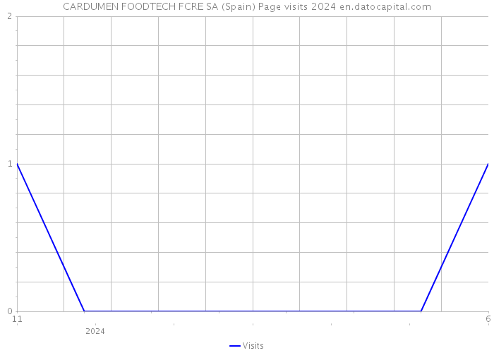 CARDUMEN FOODTECH FCRE SA (Spain) Page visits 2024 