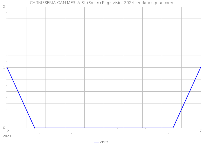 CARNISSERIA CAN MERLA SL (Spain) Page visits 2024 