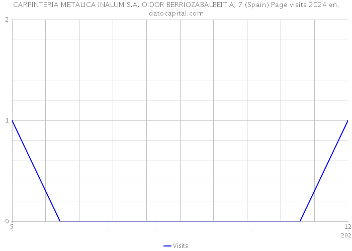 CARPINTERIA METALICA INALUM S.A. OIDOR BERRIOZABALBEITIA, 7 (Spain) Page visits 2024 