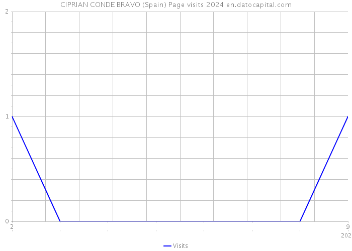 CIPRIAN CONDE BRAVO (Spain) Page visits 2024 