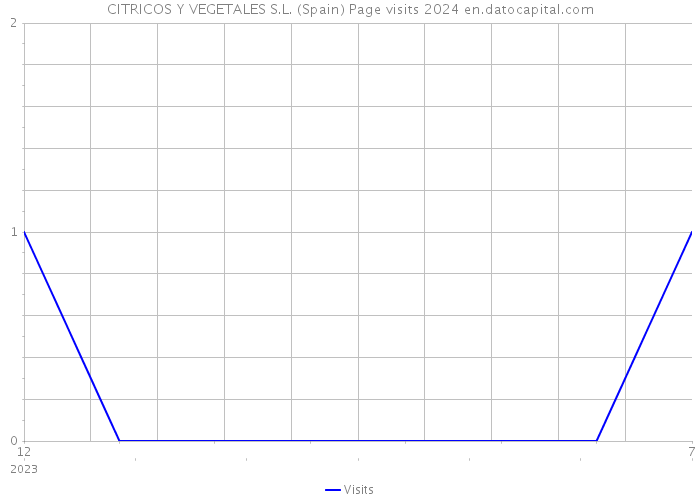 CITRICOS Y VEGETALES S.L. (Spain) Page visits 2024 