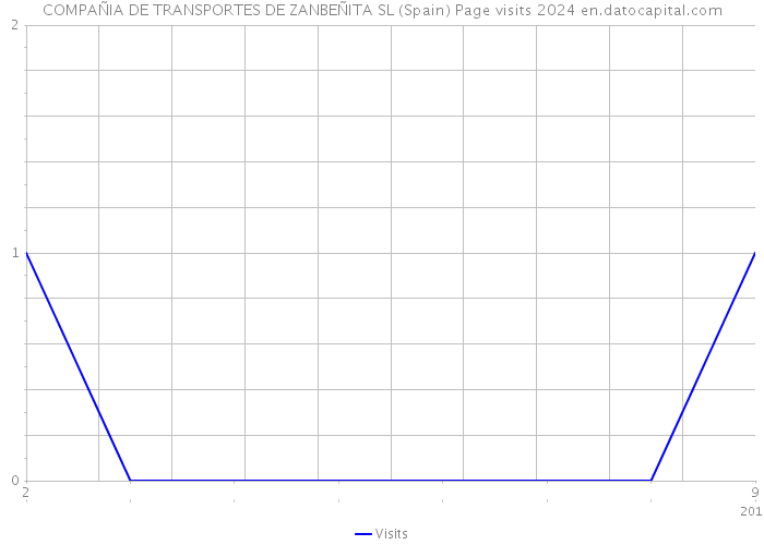 COMPAÑIA DE TRANSPORTES DE ZANBEÑITA SL (Spain) Page visits 2024 