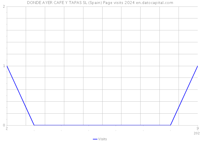 DONDE AYER CAFE Y TAPAS SL (Spain) Page visits 2024 
