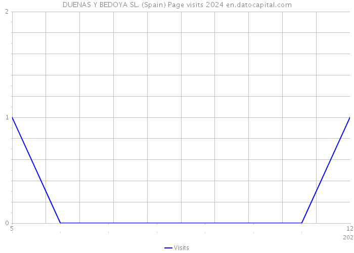 DUENAS Y BEDOYA SL. (Spain) Page visits 2024 