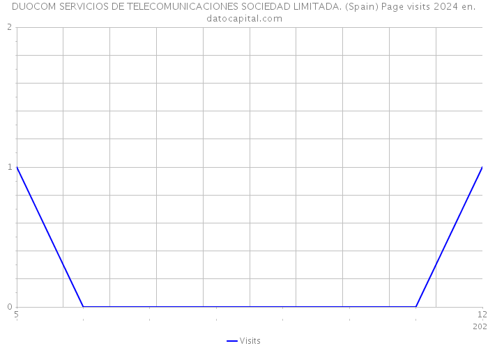DUOCOM SERVICIOS DE TELECOMUNICACIONES SOCIEDAD LIMITADA. (Spain) Page visits 2024 