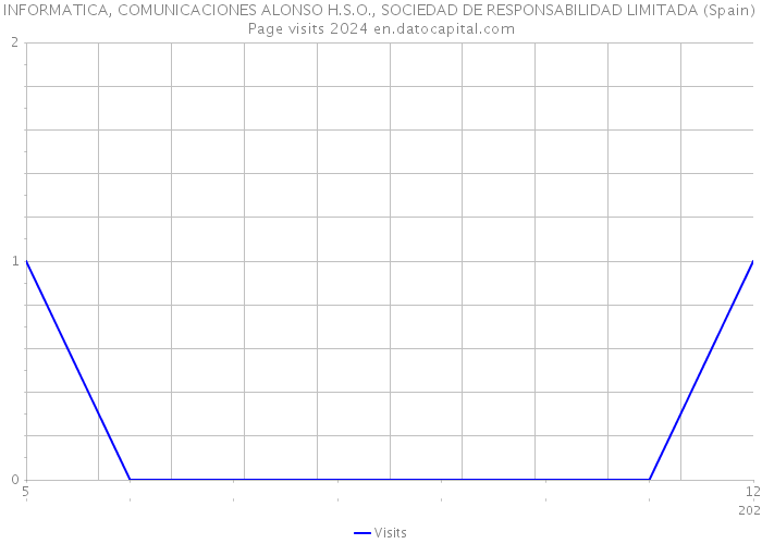 INFORMATICA, COMUNICACIONES ALONSO H.S.O., SOCIEDAD DE RESPONSABILIDAD LIMITADA (Spain) Page visits 2024 