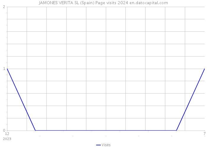 JAMONES VERITA SL (Spain) Page visits 2024 