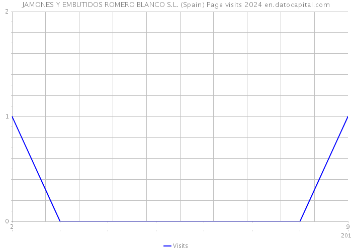 JAMONES Y EMBUTIDOS ROMERO BLANCO S.L. (Spain) Page visits 2024 