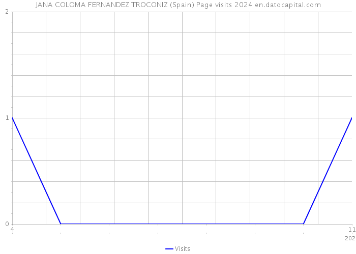 JANA COLOMA FERNANDEZ TROCONIZ (Spain) Page visits 2024 