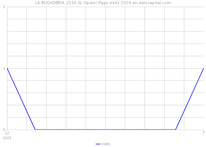 LA BUGADERIA 2016 SL (Spain) Page visits 2024 