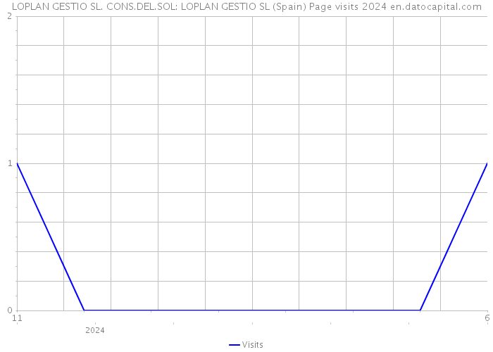 LOPLAN GESTIO SL. CONS.DEL.SOL: LOPLAN GESTIO SL (Spain) Page visits 2024 