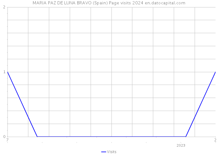 MARIA PAZ DE LUNA BRAVO (Spain) Page visits 2024 