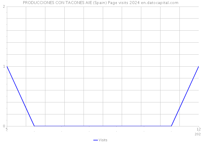 PRODUCCIONES CON TACONES AIE (Spain) Page visits 2024 