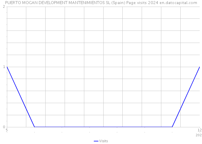 PUERTO MOGAN DEVELOPMENT MANTENIMIENTOS SL (Spain) Page visits 2024 