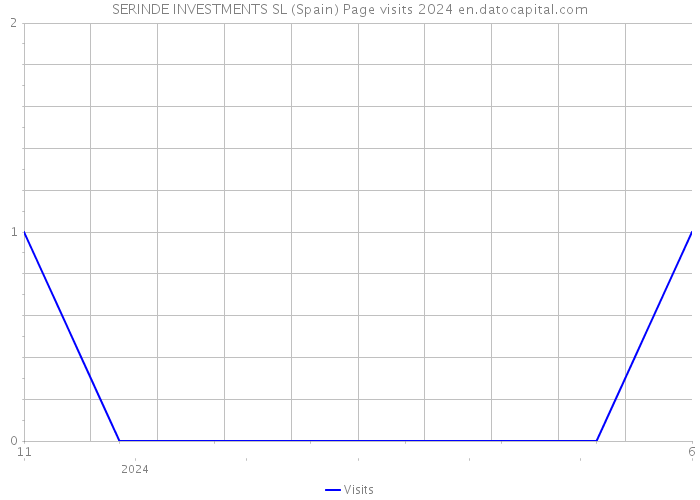 SERINDE INVESTMENTS SL (Spain) Page visits 2024 