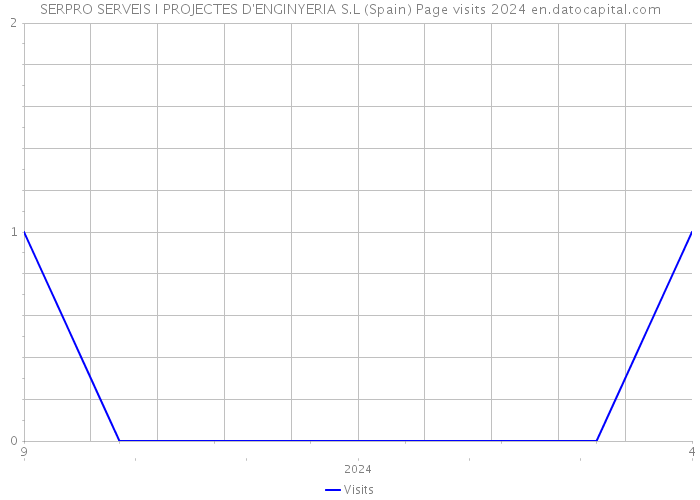 SERPRO SERVEIS I PROJECTES D'ENGINYERIA S.L (Spain) Page visits 2024 
