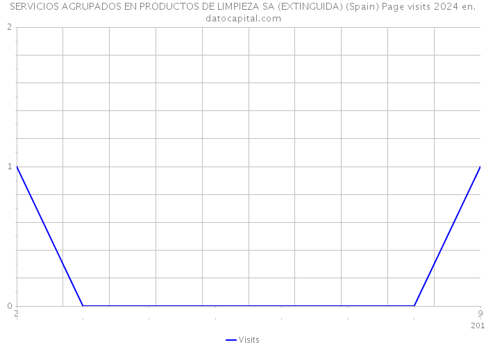 SERVICIOS AGRUPADOS EN PRODUCTOS DE LIMPIEZA SA (EXTINGUIDA) (Spain) Page visits 2024 