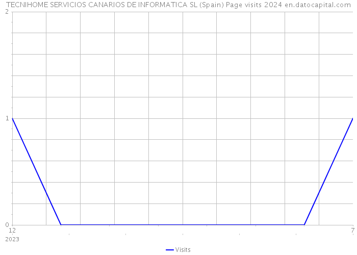 TECNIHOME SERVICIOS CANARIOS DE INFORMATICA SL (Spain) Page visits 2024 