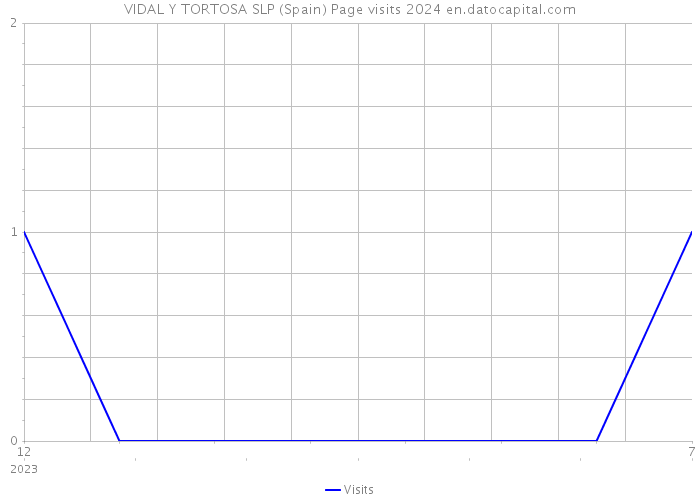 VIDAL Y TORTOSA SLP (Spain) Page visits 2024 