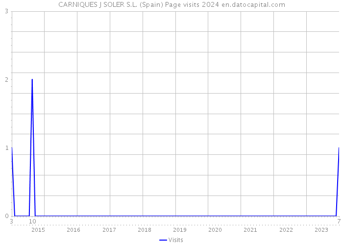 CARNIQUES J SOLER S.L. (Spain) Page visits 2024 
