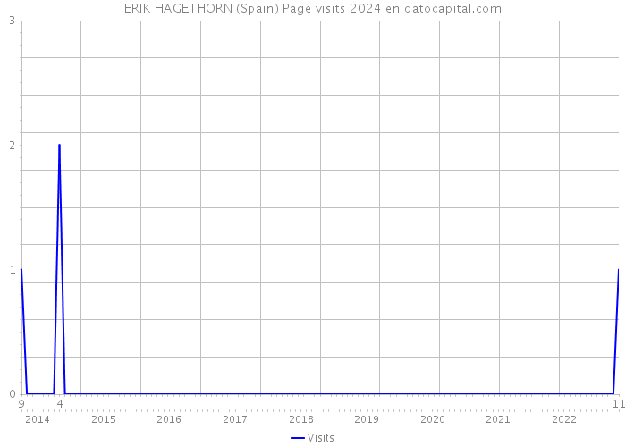 ERIK HAGETHORN (Spain) Page visits 2024 