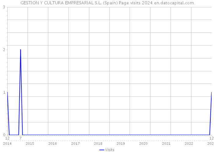 GESTION Y CULTURA EMPRESARIAL S.L. (Spain) Page visits 2024 