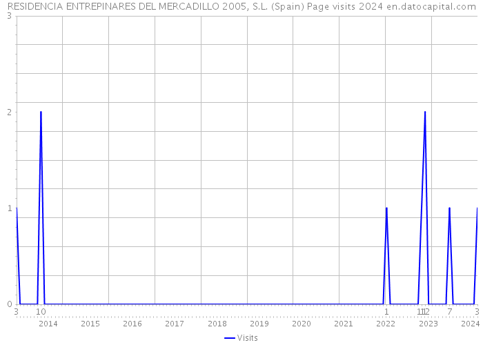 RESIDENCIA ENTREPINARES DEL MERCADILLO 2005, S.L. (Spain) Page visits 2024 