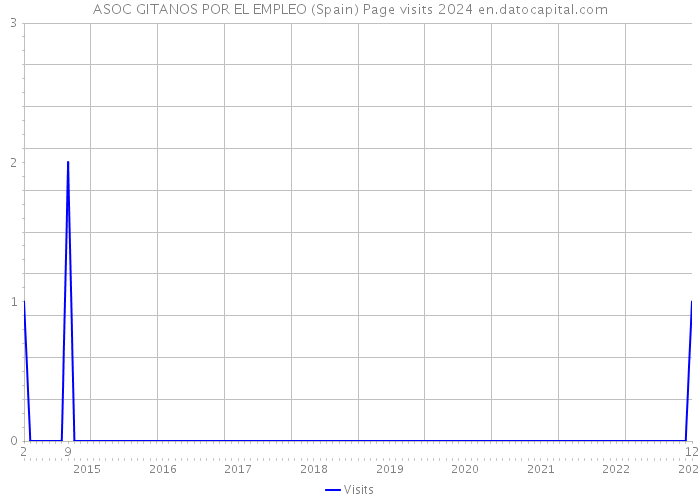 ASOC GITANOS POR EL EMPLEO (Spain) Page visits 2024 