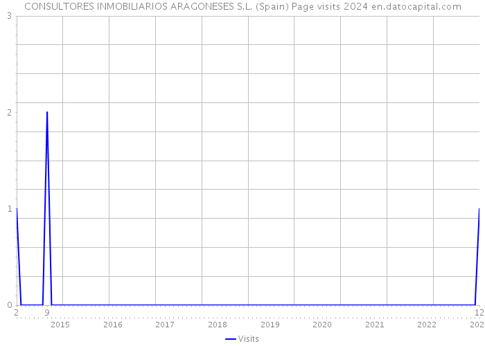 CONSULTORES INMOBILIARIOS ARAGONESES S.L. (Spain) Page visits 2024 