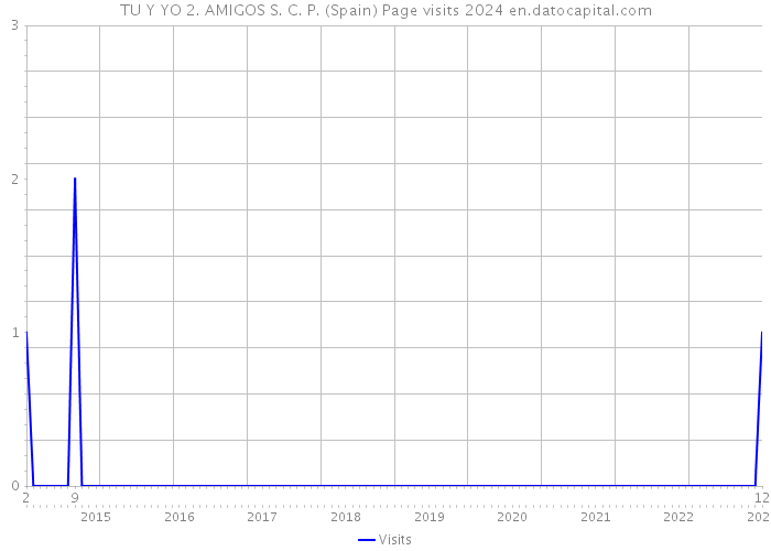 TU Y YO 2. AMIGOS S. C. P. (Spain) Page visits 2024 