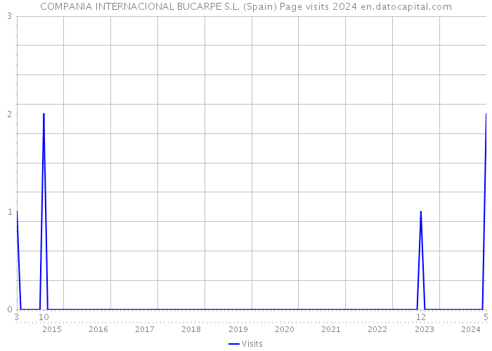 COMPANIA INTERNACIONAL BUCARPE S.L. (Spain) Page visits 2024 