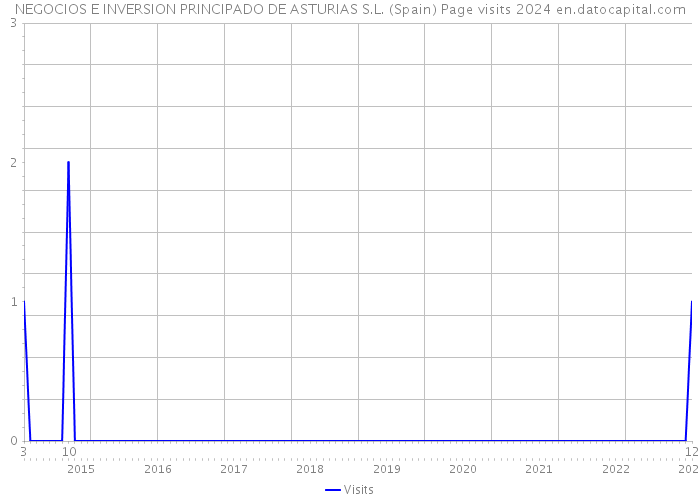 NEGOCIOS E INVERSION PRINCIPADO DE ASTURIAS S.L. (Spain) Page visits 2024 