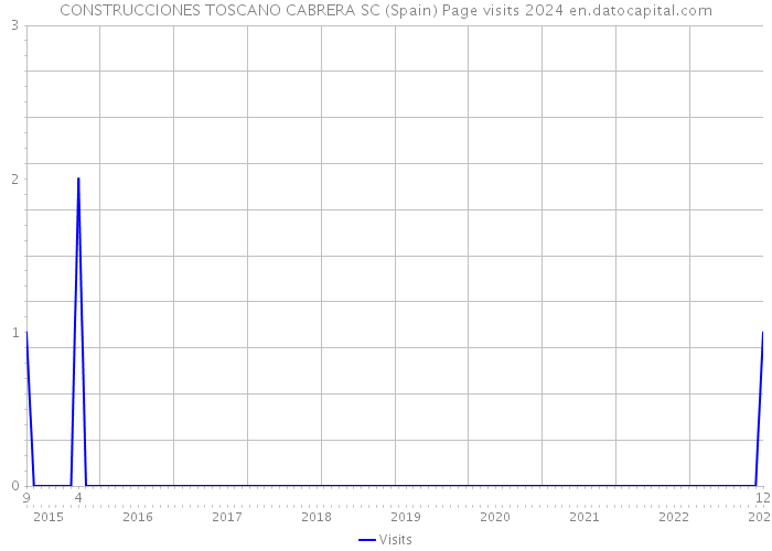CONSTRUCCIONES TOSCANO CABRERA SC (Spain) Page visits 2024 