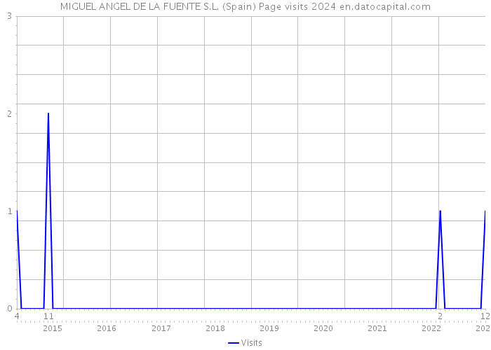 MIGUEL ANGEL DE LA FUENTE S.L. (Spain) Page visits 2024 