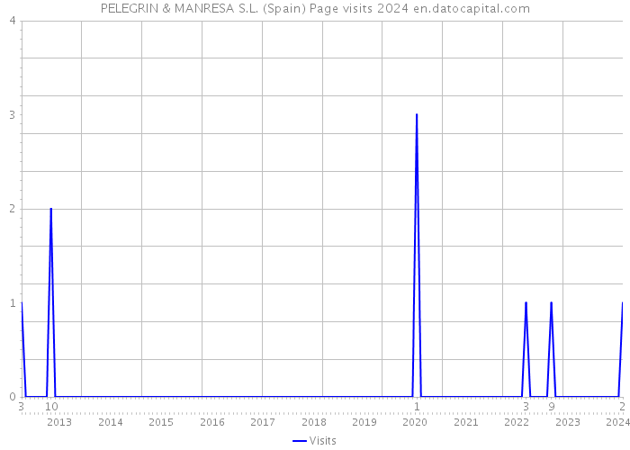 PELEGRIN & MANRESA S.L. (Spain) Page visits 2024 