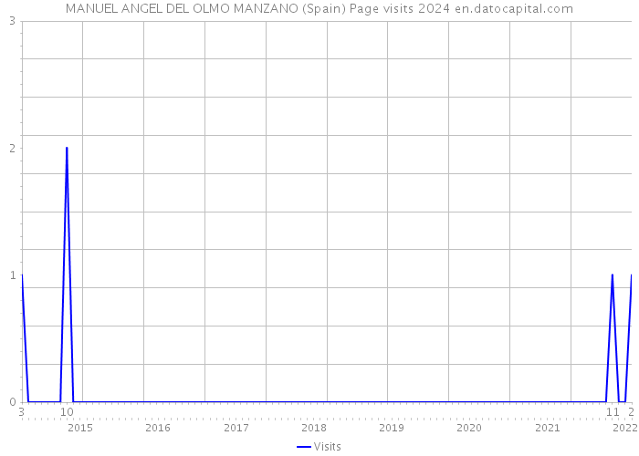 MANUEL ANGEL DEL OLMO MANZANO (Spain) Page visits 2024 