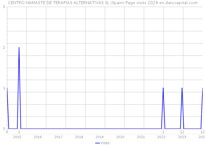 CENTRO NAMASTE DE TERAPIAS ALTERNATIVAS SL (Spain) Page visits 2024 