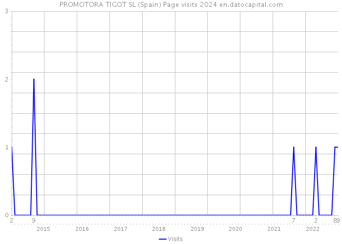 PROMOTORA TIGOT SL (Spain) Page visits 2024 