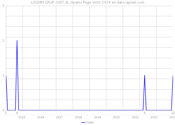 LOGHIN GRUP 2007 SL (Spain) Page visits 2024 