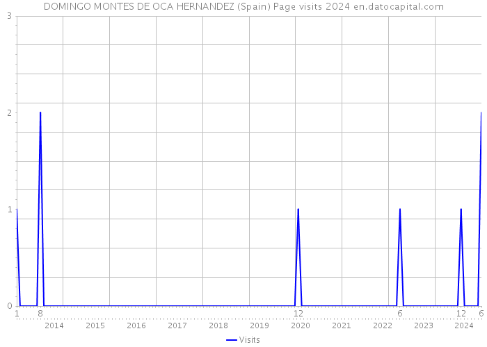 DOMINGO MONTES DE OCA HERNANDEZ (Spain) Page visits 2024 