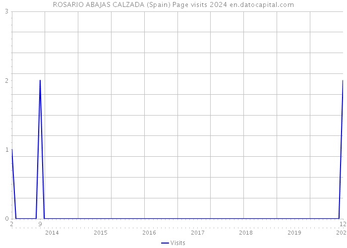 ROSARIO ABAJAS CALZADA (Spain) Page visits 2024 