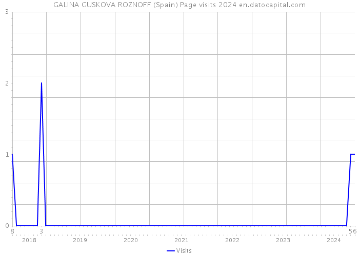 GALINA GUSKOVA ROZNOFF (Spain) Page visits 2024 
