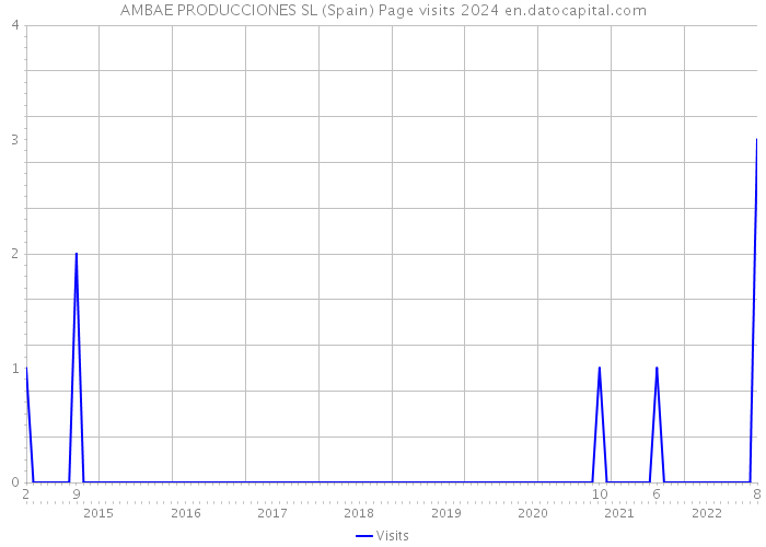 AMBAE PRODUCCIONES SL (Spain) Page visits 2024 
