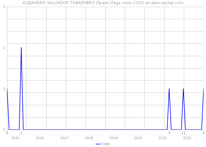 ALEJANDRO SALVADOR TABARNERO (Spain) Page visits 2024 