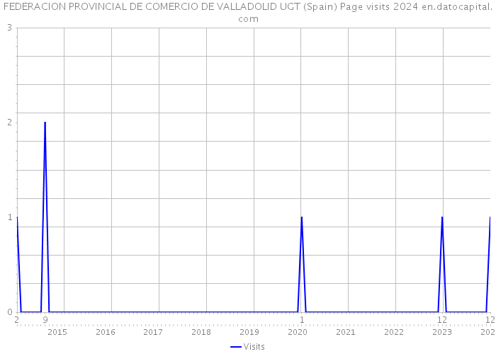 FEDERACION PROVINCIAL DE COMERCIO DE VALLADOLID UGT (Spain) Page visits 2024 