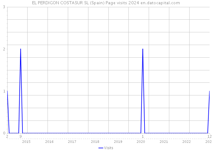 EL PERDIGON COSTASUR SL (Spain) Page visits 2024 