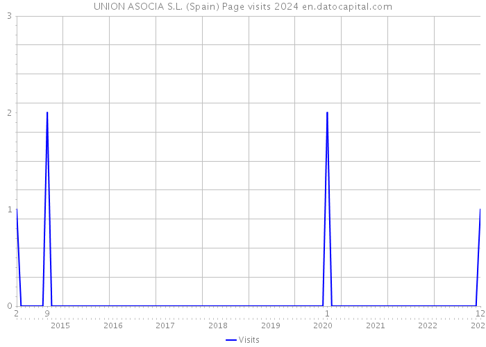 UNION ASOCIA S.L. (Spain) Page visits 2024 