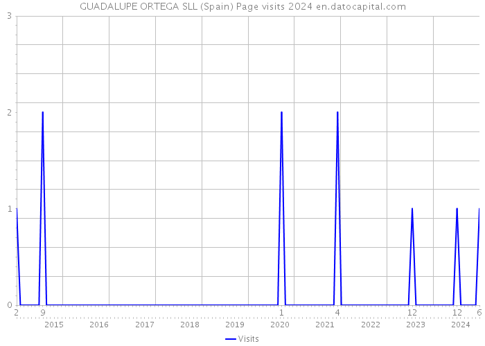 GUADALUPE ORTEGA SLL (Spain) Page visits 2024 