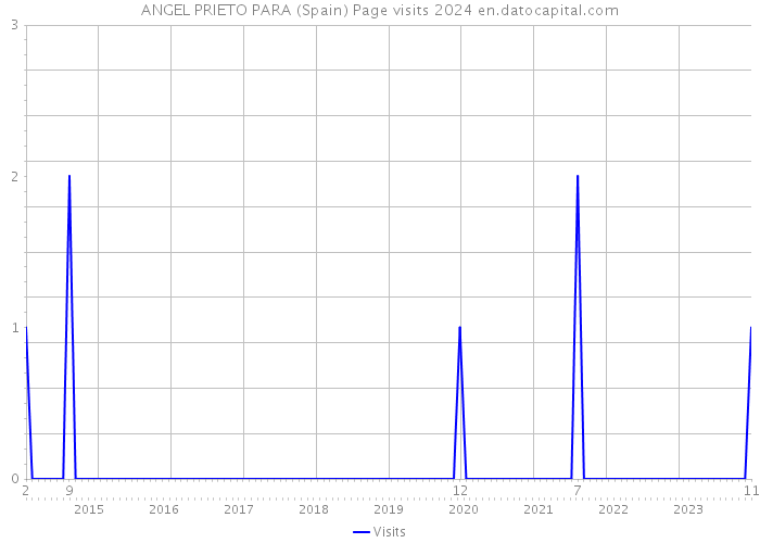 ANGEL PRIETO PARA (Spain) Page visits 2024 