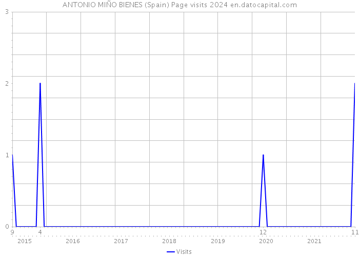 ANTONIO MIÑO BIENES (Spain) Page visits 2024 